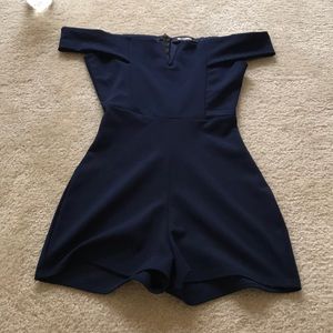 Navy blue romper